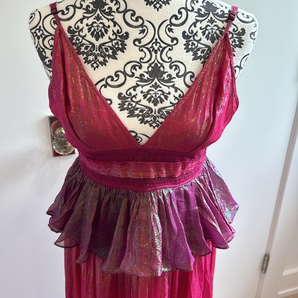 Rococo Sand Emi Shimmer Tiered Maxi Dress - Picture 4 of 7